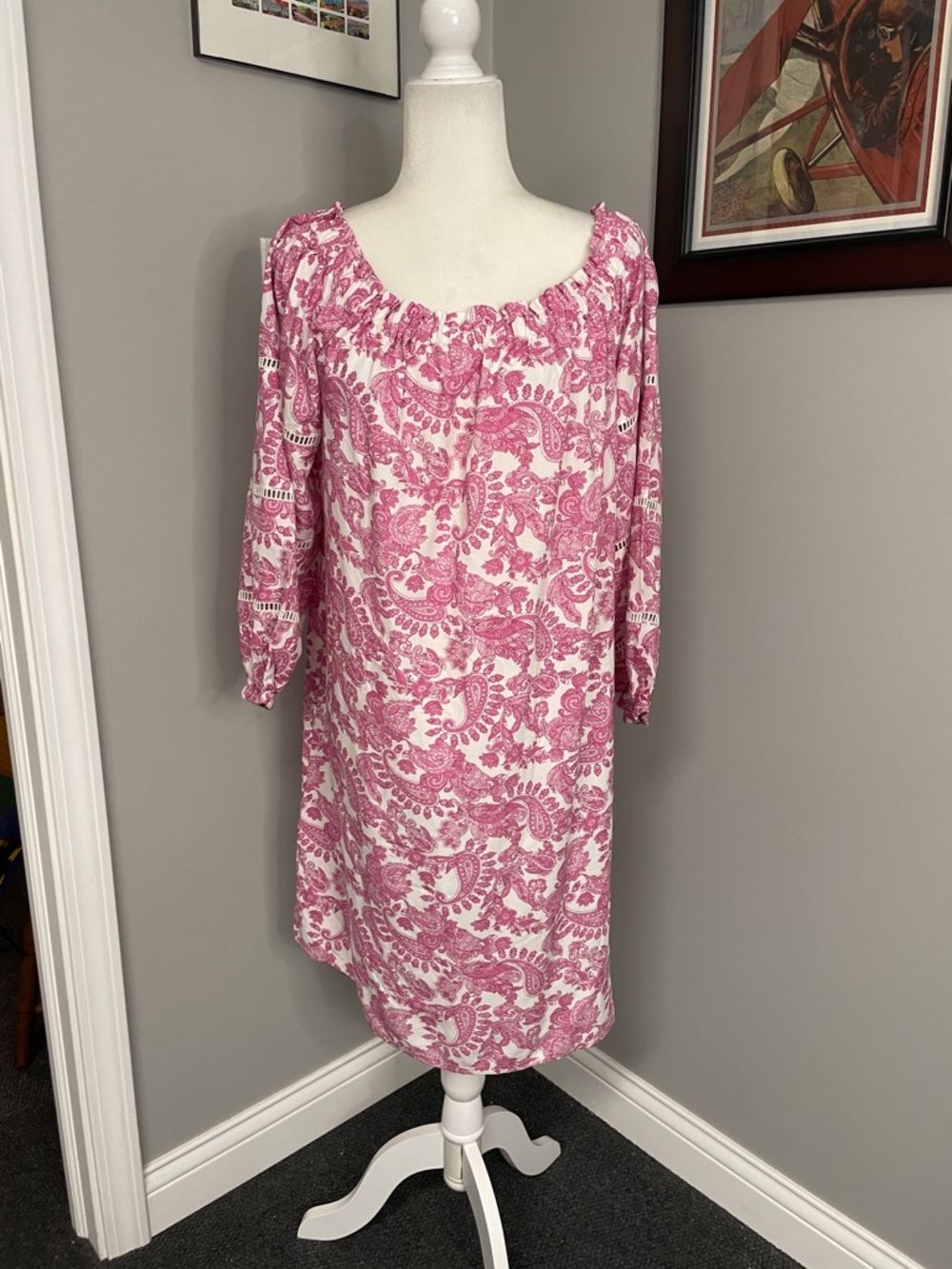 Stella Parker Off Shoulder ruffle long sleeve dress size XL